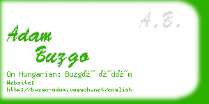 adam buzgo business card